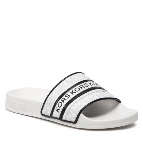MICHAEL Michael Kors Shoes - Michael Michael Kors Gilmore Logo-Print Slides